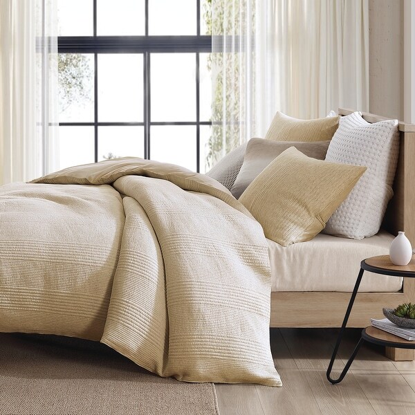 DKNY PURE Ribbed Jersey Duvet Set - Bed Bath & Beyond - 39173785