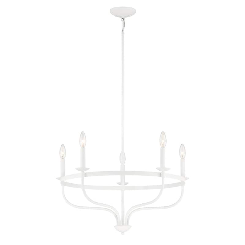 Meridian M10087 5 Light 27" Wide Taper Candle Style Chandelier