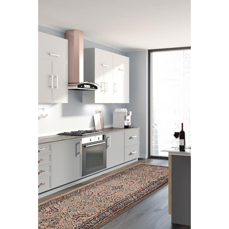 ECARPETGALLERY Hand-knotted Anadol Copper Wool Rug - 2'6 x 9'6