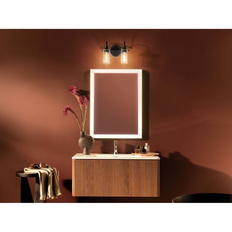 Kichler 55210 Kavi 2 Light 13" Wide Vanity Light with Clear Glass