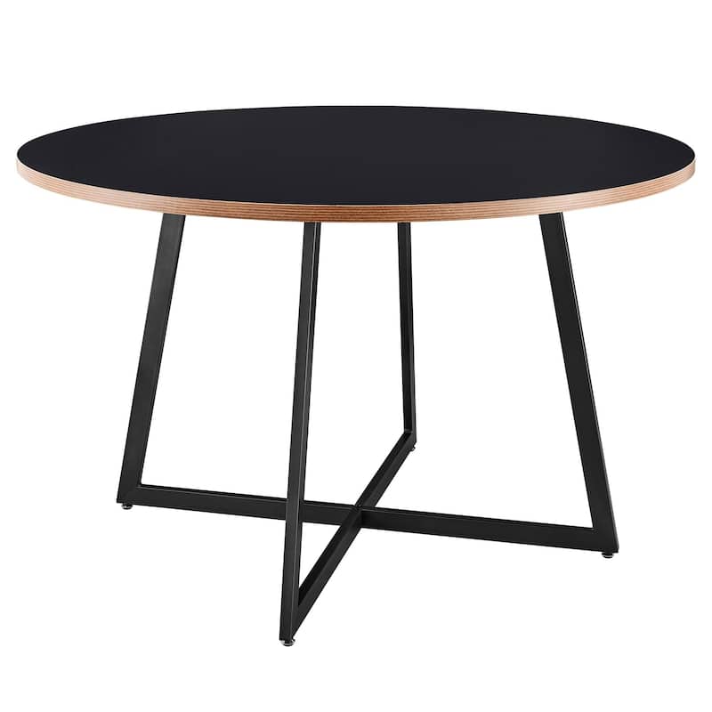 NPD Furniture Courtdale 47 Inch Round Table - Black