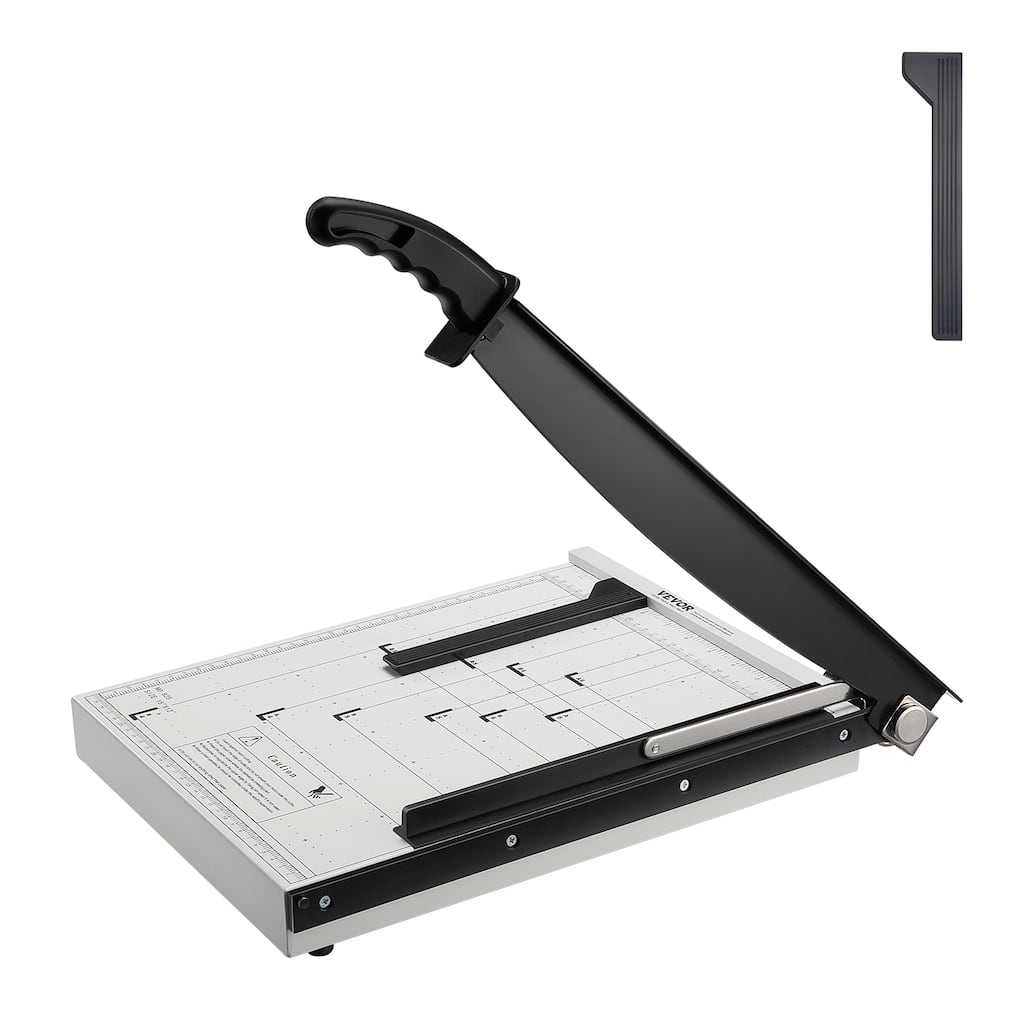 VEVOR Paper Cutter Guillotine Trimmer 15"/18" Cut Length 16/20 Sheets Capacity, Heavy Duty Guillotine Paper Cutter