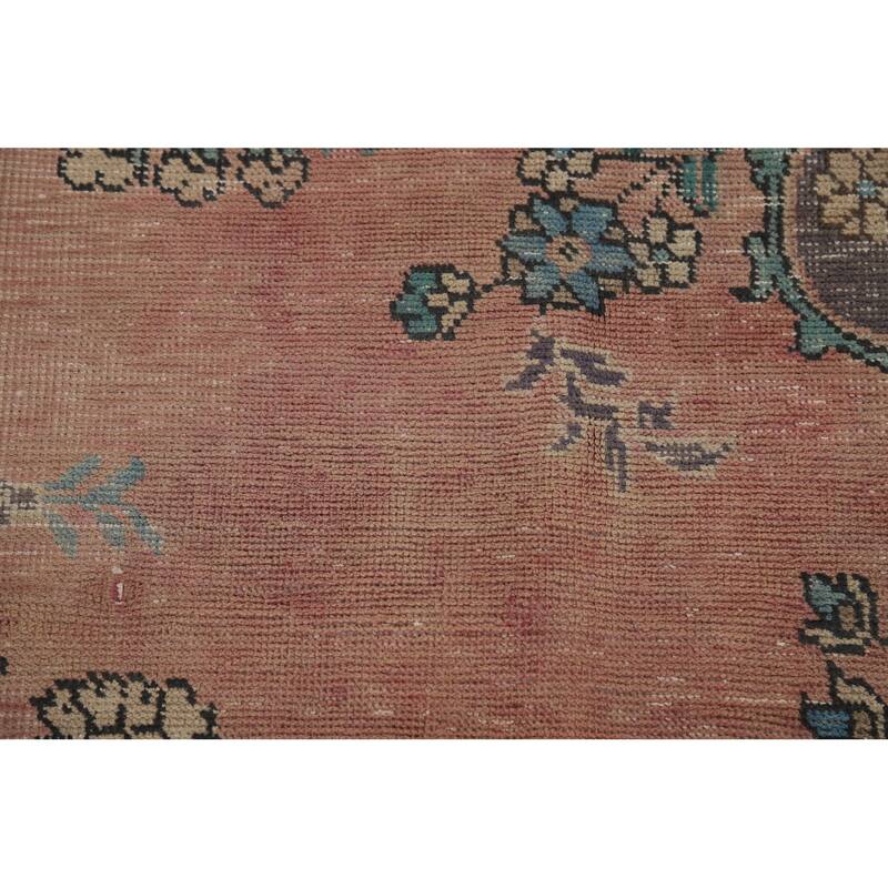 Medallion Tabriz Persian Area Rug Handmade Wool Carpet - 8'0" x 10'7"