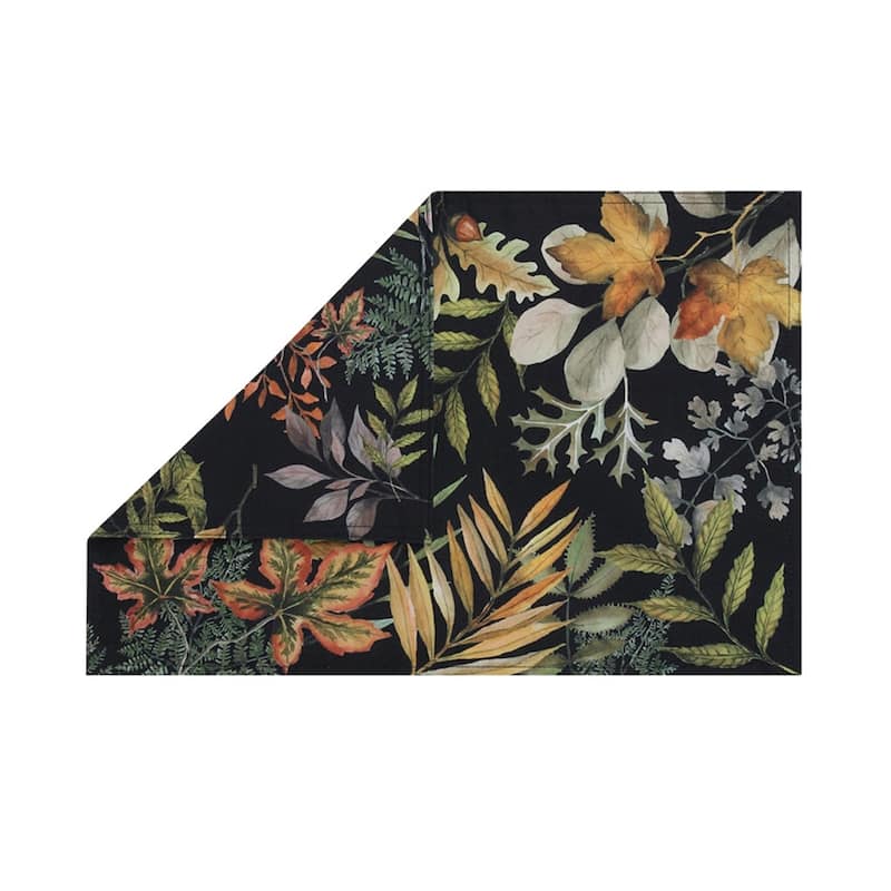Laural Home Sophisticated Autumn Placemat Set of 4 - 13" x 19"