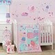 preview thumbnail 2 of 0, Bedtime Originals Sugar Reef Pink/Blue Whale Nursery Wall Decor