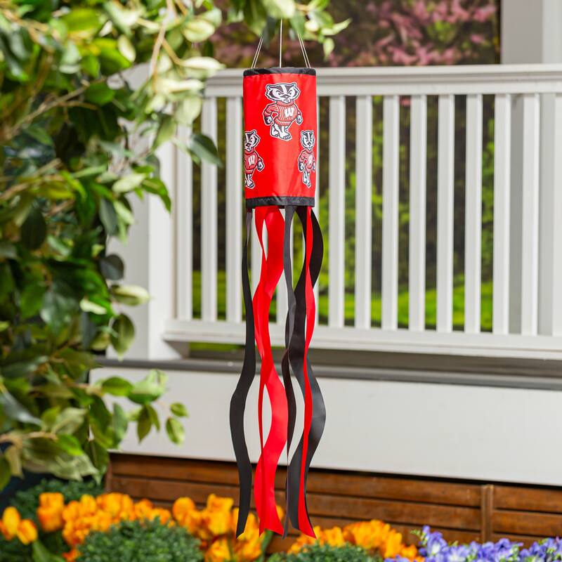 40" NCAA Team Sublimated Fabric Windsock - Wisconsin