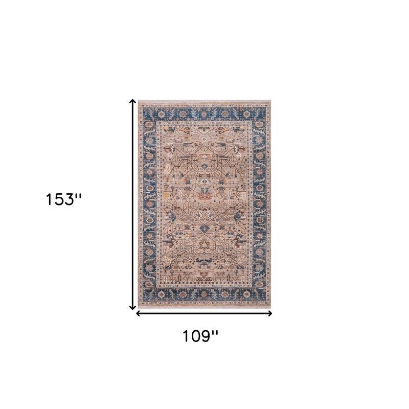 HomeRoots Oriental Traditional Rectangle Area Rug