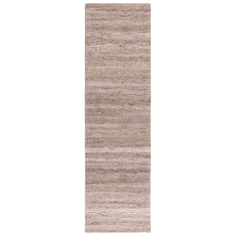 SAFAVIEH Handmade Himalaya Strolling Garden Modern & Contemporary Wool Rug - 2'3" x 8' Runner - Natural/Light Brown