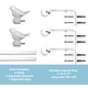 preview thumbnail 33 of 56, Cute Bird Finial Adjustable Decorative Designer Curtain Rod