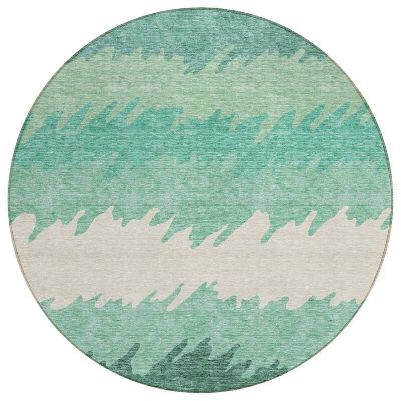 HomeRoots Striped Transitional Rectangle Outdoor Rug