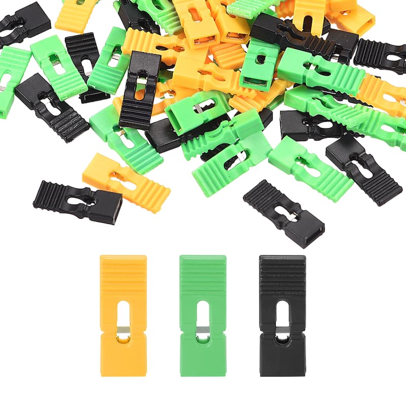 1Set 2.54mm Jumper Cap Lengthened Short Circuit Cap Black Yellow Green - Black,Yellow,Green