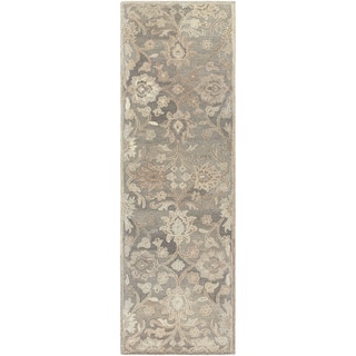 Patchway Handmade Classic Floral Wool Area Rug