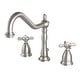 preview thumbnail 6 of 6, Kingston Brass Essex Widespread Bathroom Faucet - Includes Metal Satin Nickel