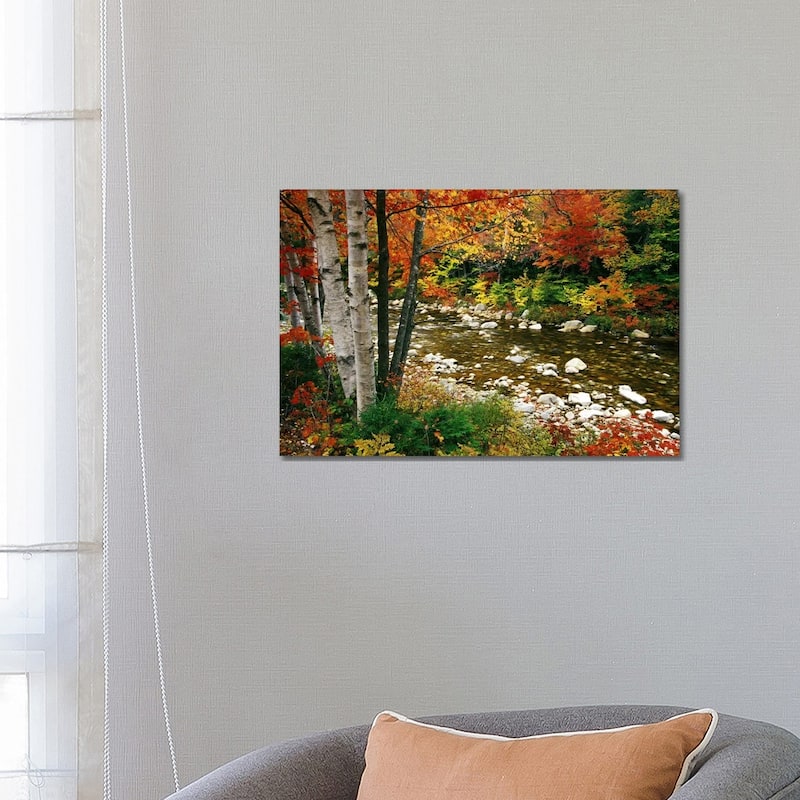 iCanvas "Autumn Landscape, Swift River, White Mountains, New Hampshire, USA" by Darrell Gulin Canvas Print - 18x26x1.5