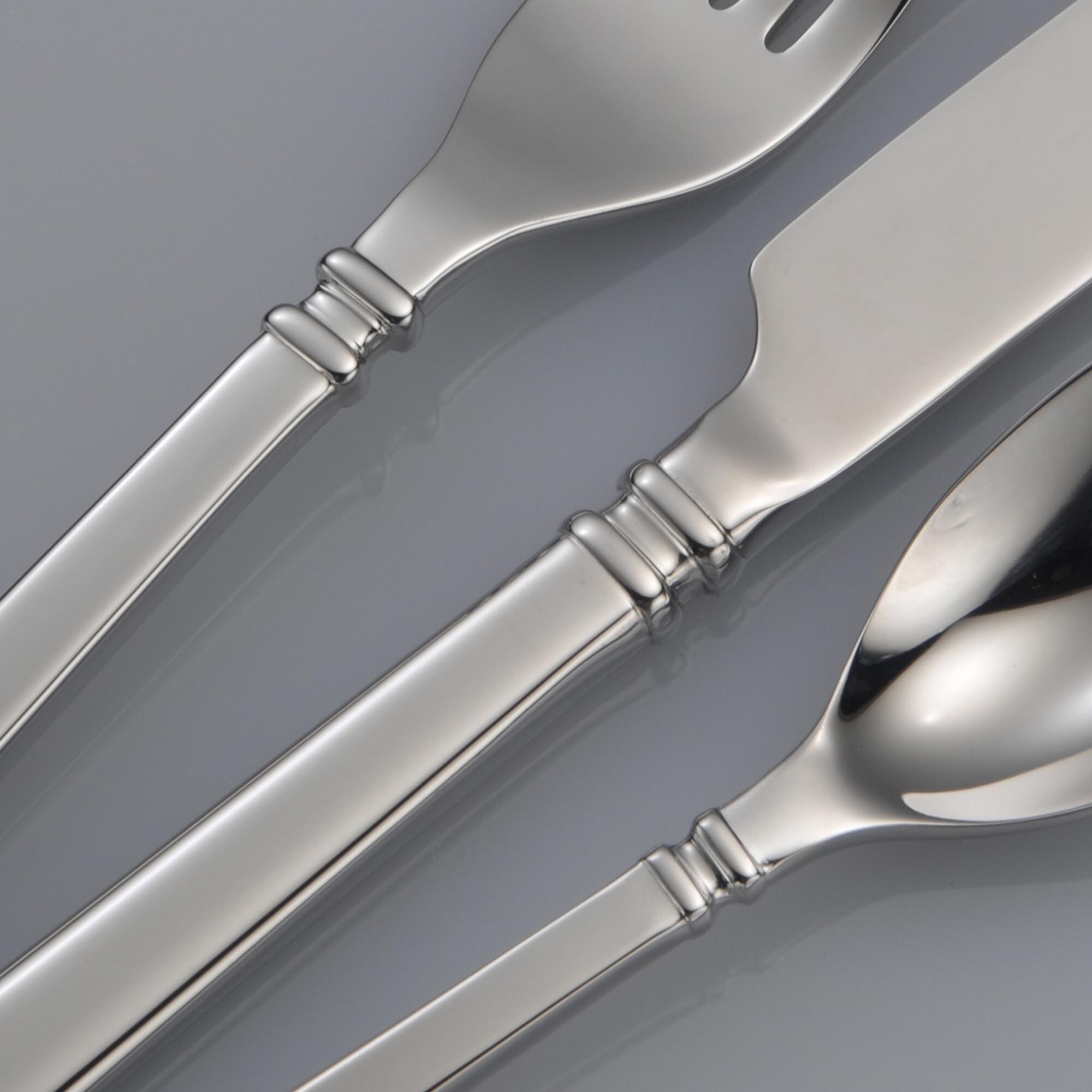 Oneida 18/0 Stainless Steel Shaker Dinner Forks (Set of 12) - On