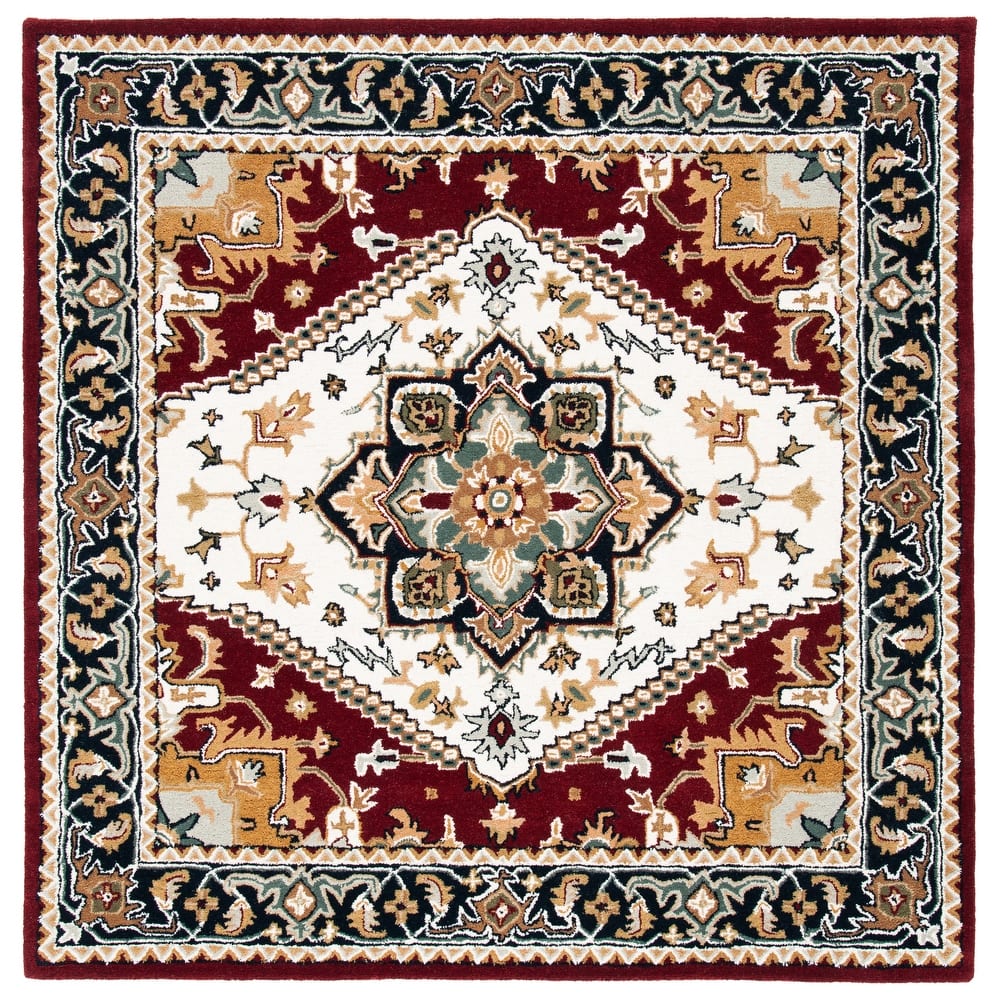 SAFAVIEH Handmade Heritage Carrol Traditional Oriental Wool Rug