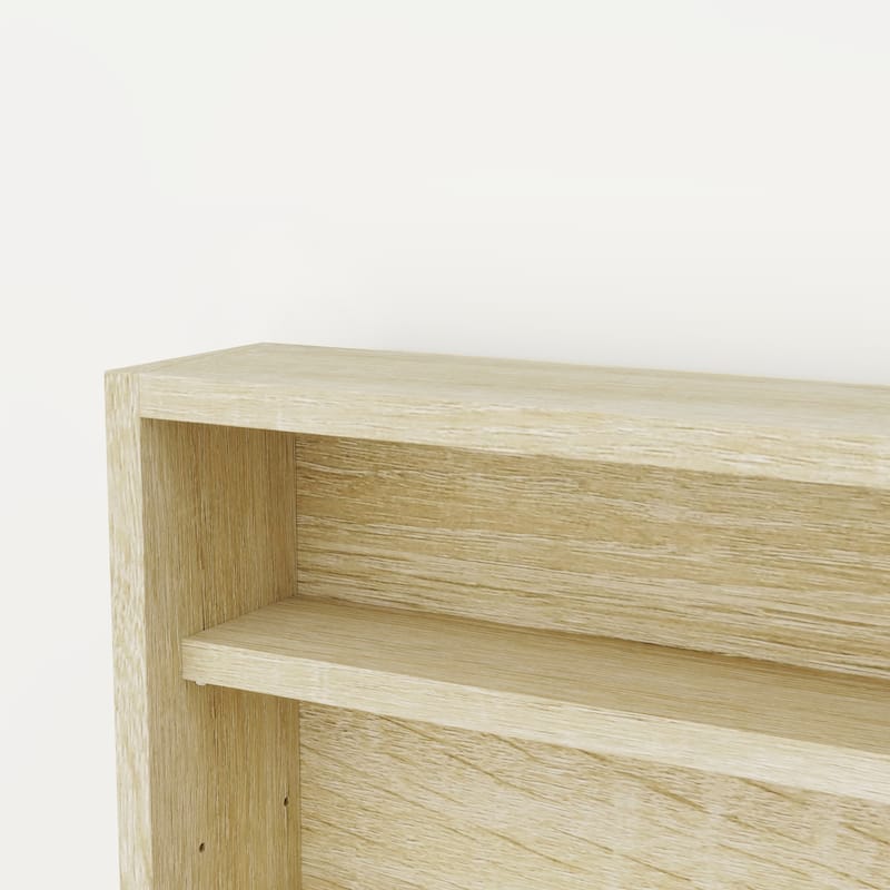 Particleboard Wall-Mounted Display Cabinet with Glass Doors - 31.5" W x 3.7" D x 23.6" H