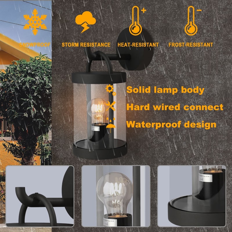 Lights Wall Light Outdoor Lantern E26 Bulb (Not Include) Wall Mount Hang Lamp Wall Sconce Lighting