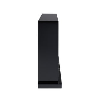 Drisana Collection Electric Fireplace with Mirrored Finish and No