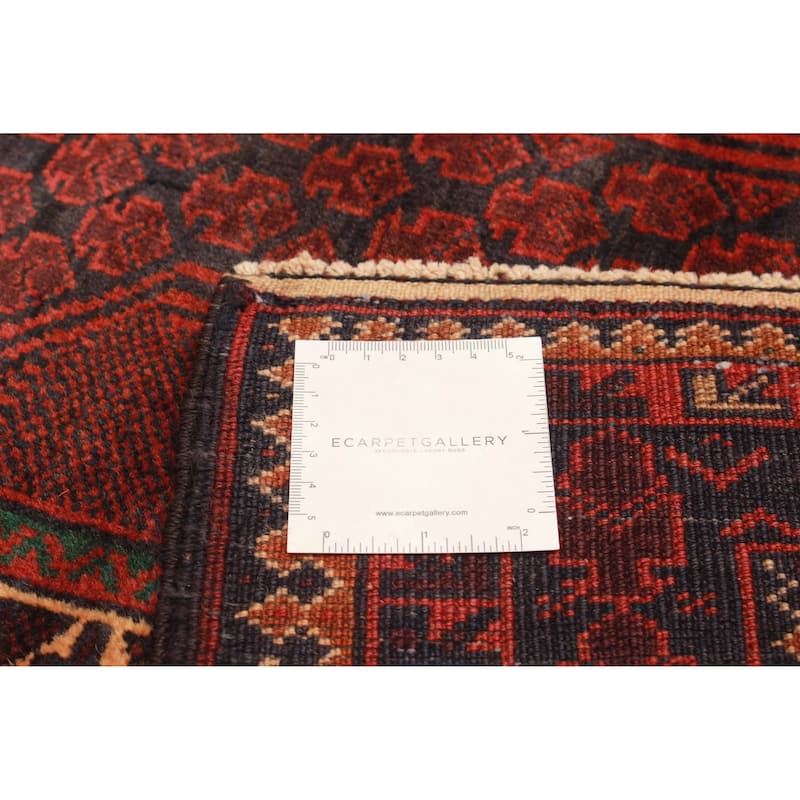 Teimani Burgundy Rug 2'11" x 4'11" - 2'11 x 4'11