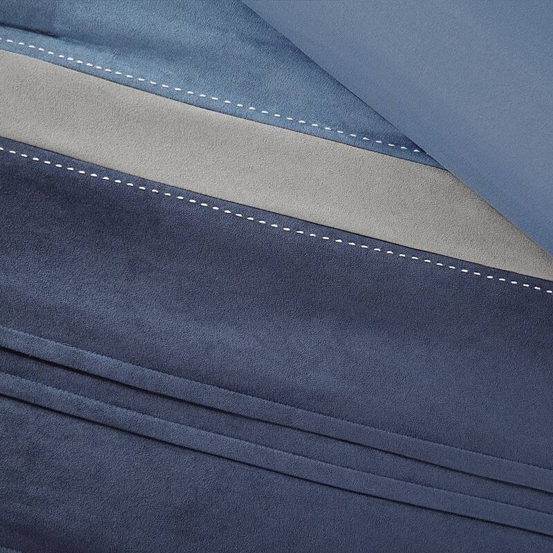 GDF Studio - Collins 7-Piece Microsuede Comforter Set with Decorative Pillows