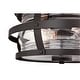 preview thumbnail 5 of 7, Westinghouse Lighting Weatherby 14-Inch Two-Light Outdoor Flush Mount Ceiling Fixture, Clear Glass