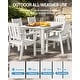 preview thumbnail 34 of 36, WINSOON 12-Piece HIPS All Weather Outdoor Patio Dining Sets with Umbrella Hole& Aluminum Frame,2-Table 10-Chairs