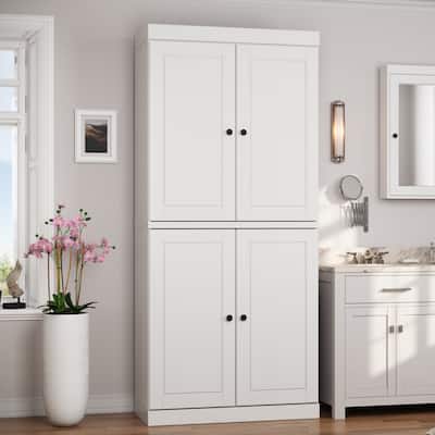 100% Solid Wood 32" Bathroom Cabinet with Optional Doors by Palace Imports