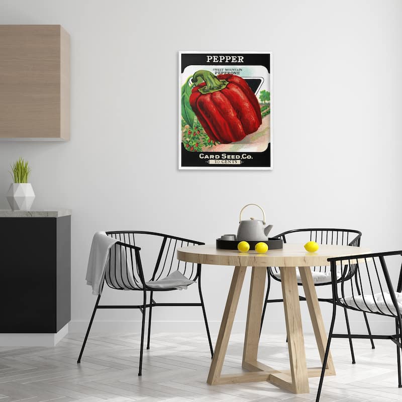 Stupell Vintage Garden Peppers Framed Giclee Art Design By Lil' Rue