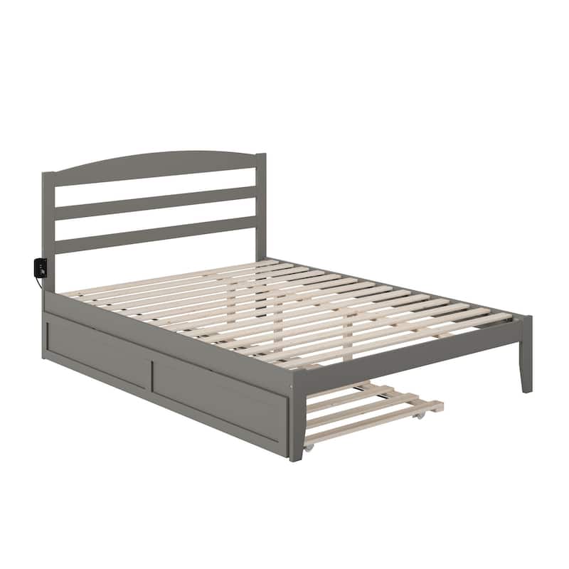 Warren Solid Wood Platform Bed with Twin XL Trundle