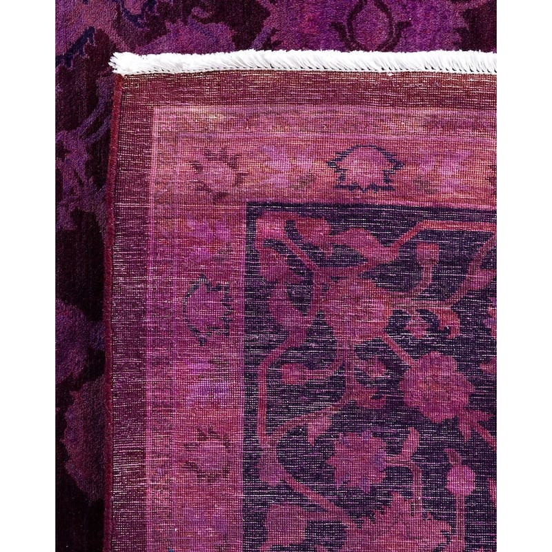 Fine Vibrance One-of-a-Kind Hand-Knotted Area Rug - Pink, 8' 2" x 10' 3" - 8' 2" x 10' 3"