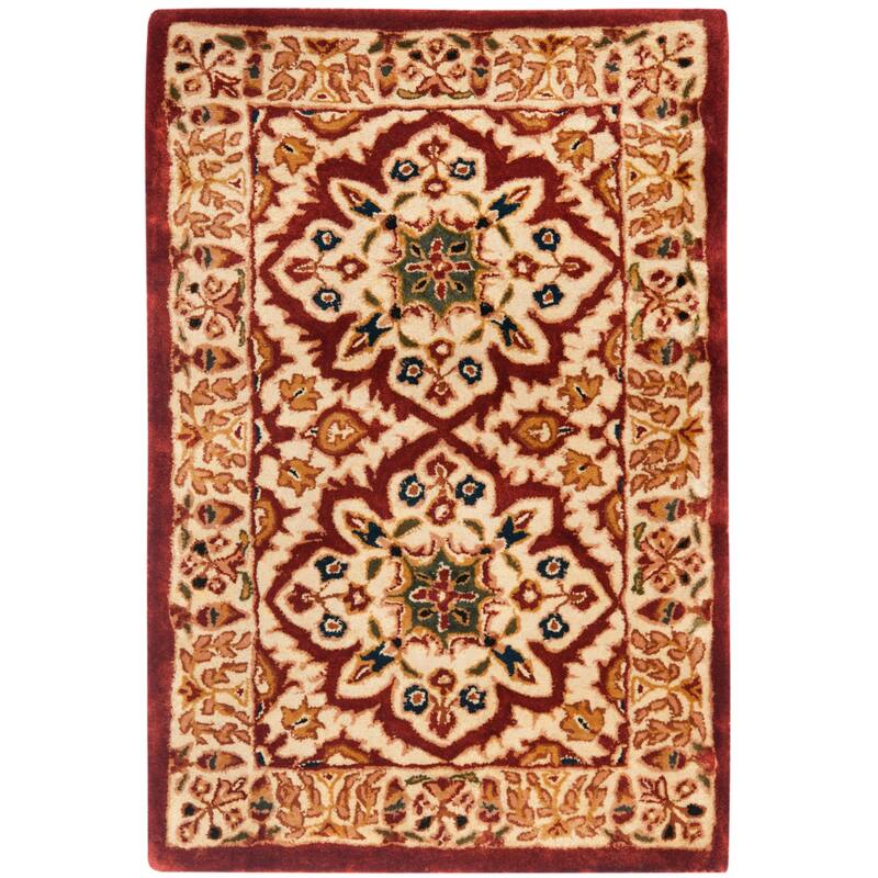SAFAVIEH Handmade Persian Legend Esmihan Traditional Oriental Wool Rug - 2' x 3' - Beige/Beige
