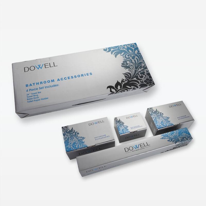 Dowell 1003/41 Series 4pc Bath Hardware Set