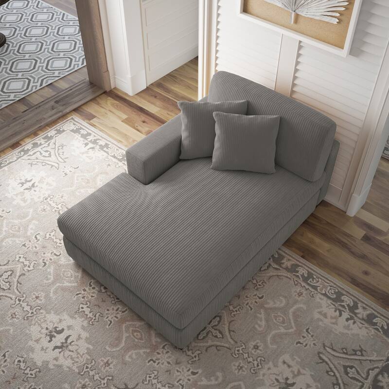 Modern Modular Sectional Sofa Corduroy Chaise Lounges