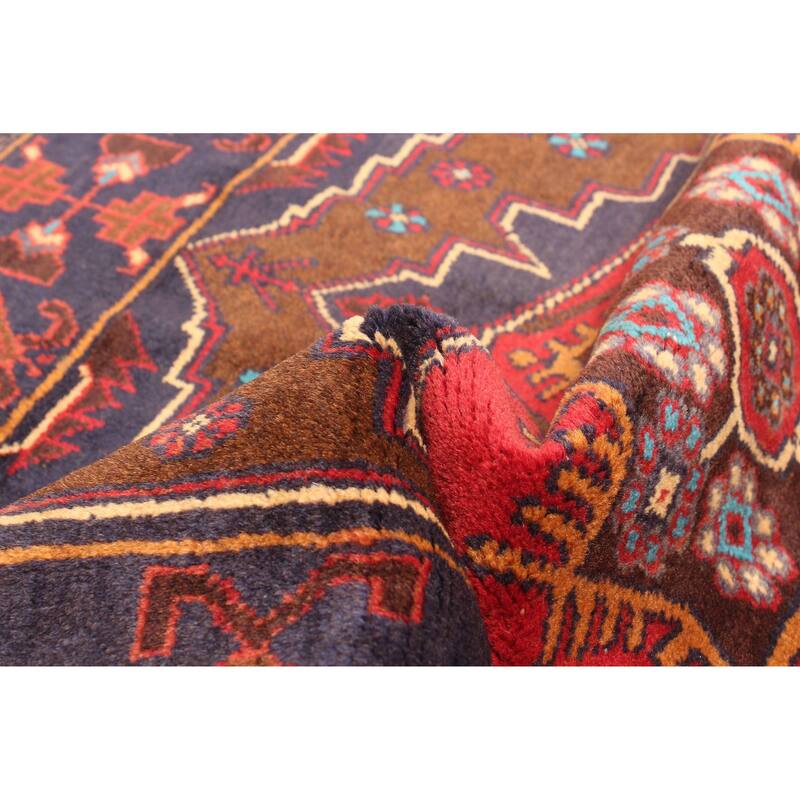 ECARPETGALLERY Hand-knotted Teimani Dark Navy Wool Rug - 2'7 x 4'9