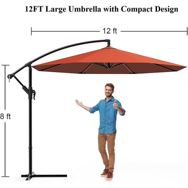 14 foot offset patio umbrella FIM Flexy Aluminum 8' x 14' Rectangular Enjoy the Beautiful Shade of the FIM Flexy Patio Umbrella When the summer sun starts to rise 14 ft. Pole Cantilever Market