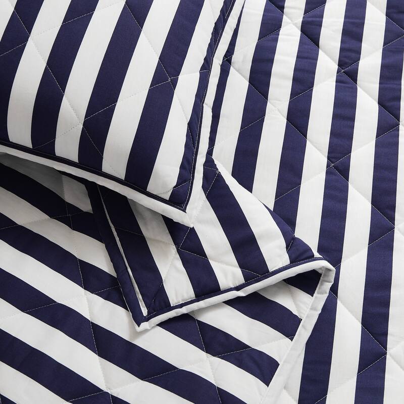 Brooklyn Loom Levi Stripe 3 Piece Quilt Set