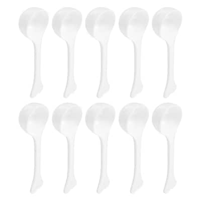 Plastic Measuring Spoons Powder Scoops Spoon Kitchen Spoons,3g White