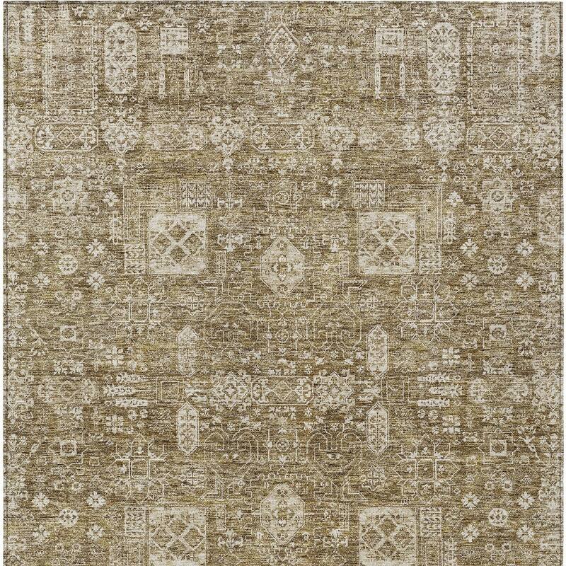HomeRoots Oriental Transitional Rectangle Outdoor Rug