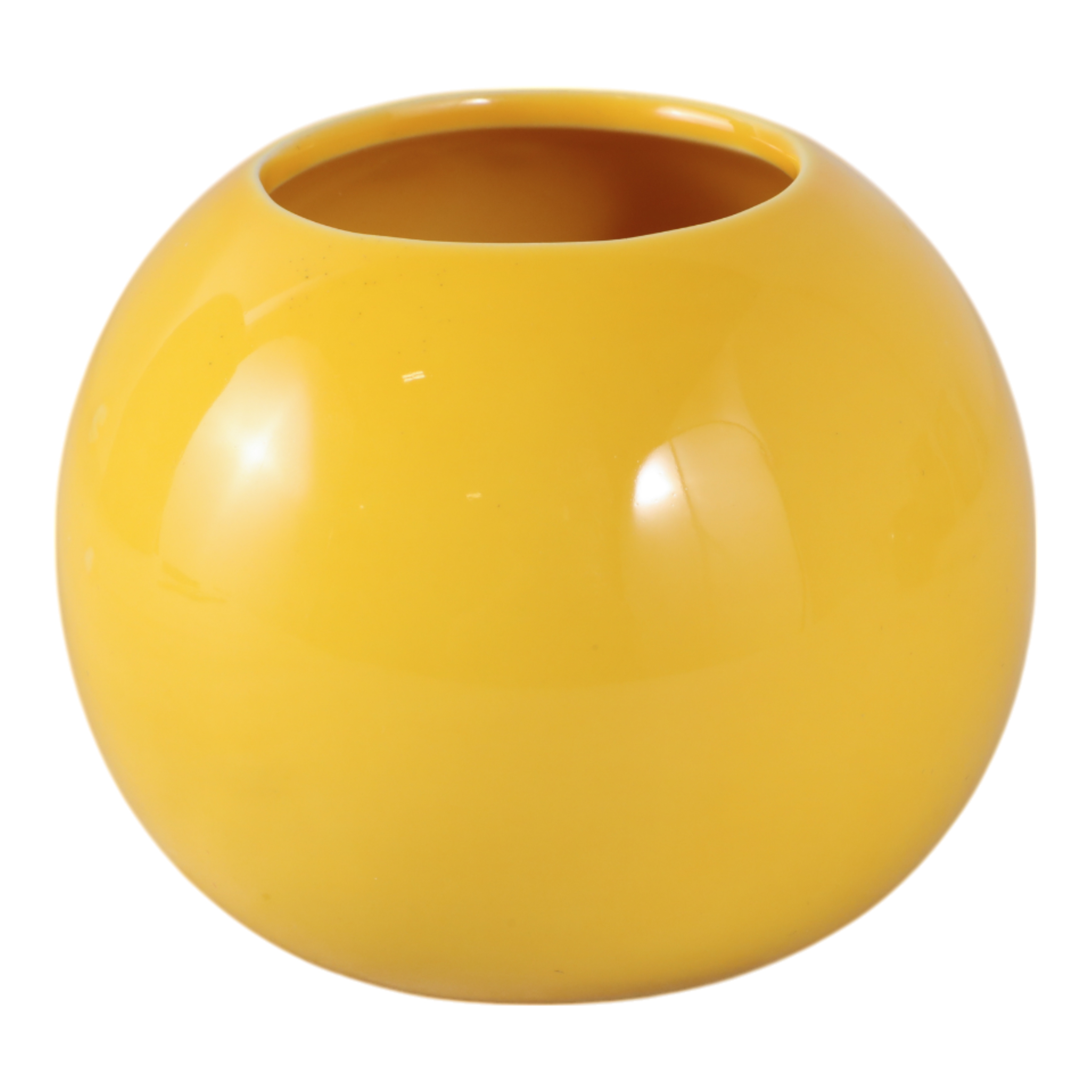 Chic Smiley Face Round Pencil Cup Storage - 4", Yellow & Black - 4.0"