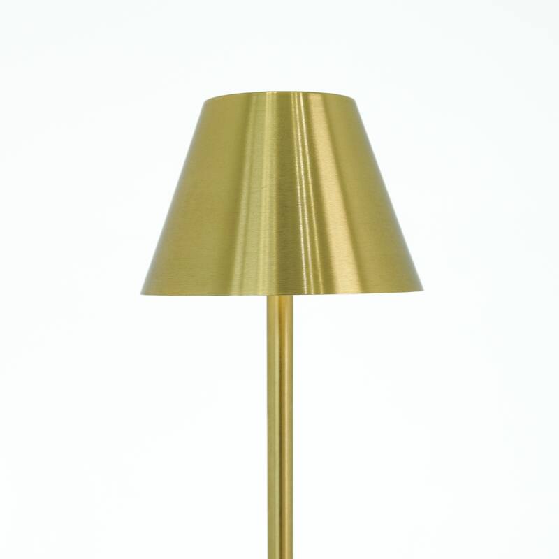 Aurora Rechargeable Brushed Nickel LED Table Lamp