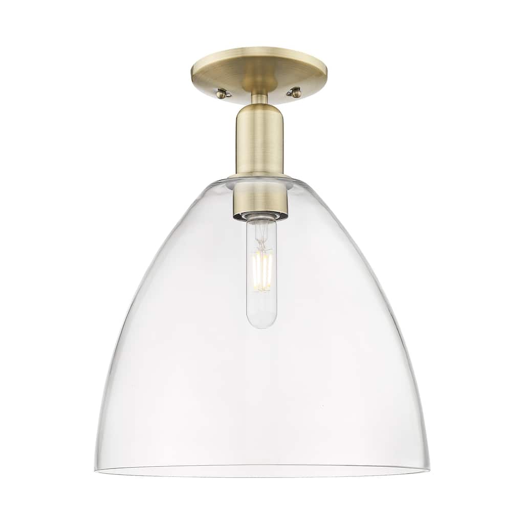 Innovations Lighting 716-1C-15-12 Bristol Semi-Flush Bristol 12" Wide