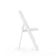 preview thumbnail 42 of 43, 2 Pack Kids White Resin Folding Chair with Vinyl Padded Seat - 12.25"D x 13.25"W x 21"H