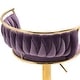 preview thumbnail 136 of 198, Modern Velvet Adjustable Swivel Bar Stools Set of 2
