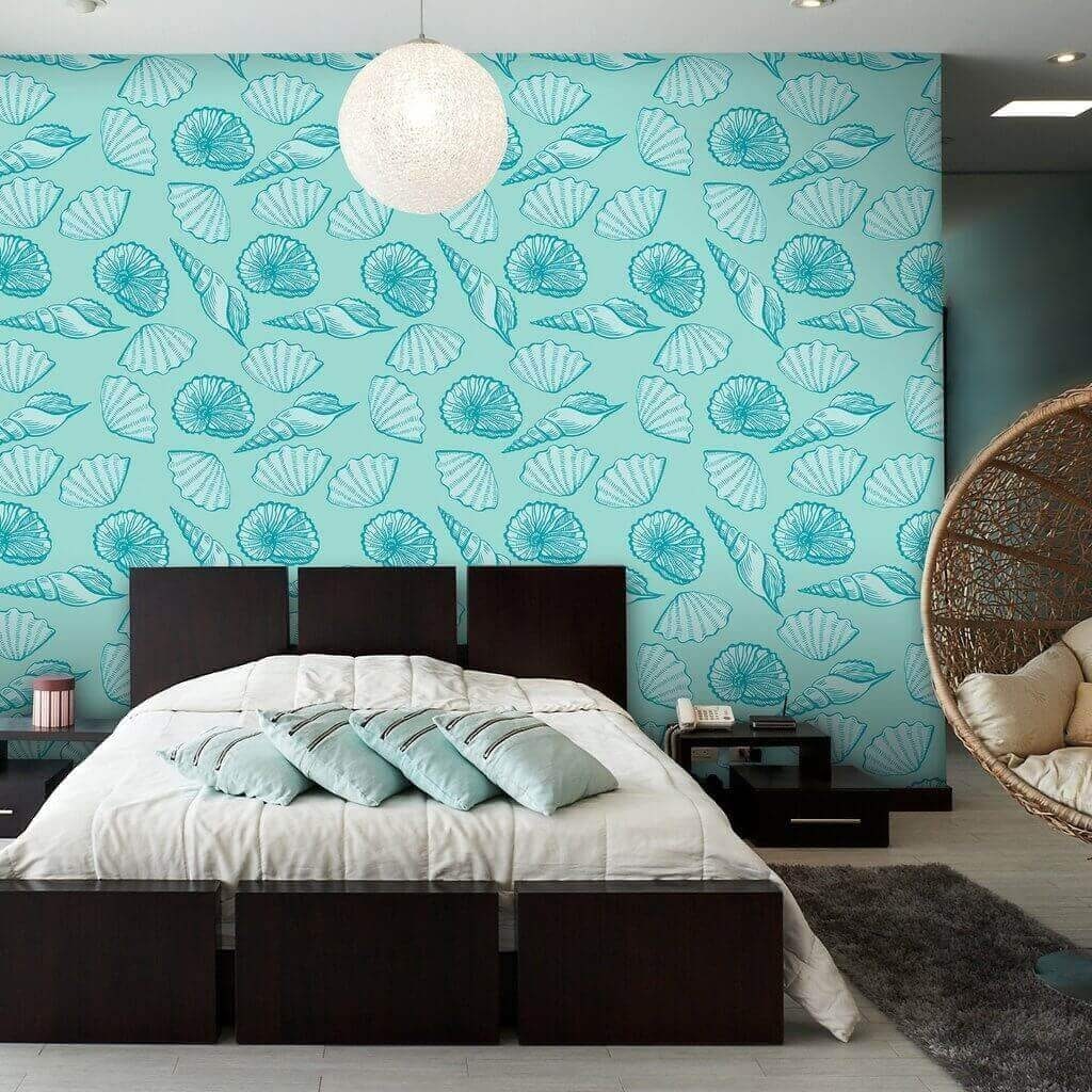 Turquoise Mural Wallpapers for All Interior Walls in India