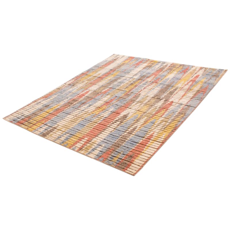 ECARPETGALLERY Hand-knotted Tangier Multi Color Wool Rug - 8'0 x 9'9