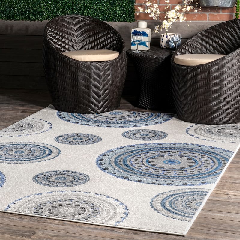 Nuloom Andi Textured Geometric Indoor/Outdoor Area Rug