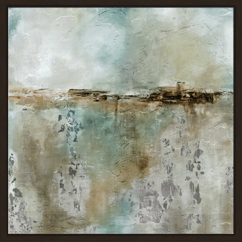 "Misty Dawn In Blue" by Carol Robinson Print on Floating Canvas