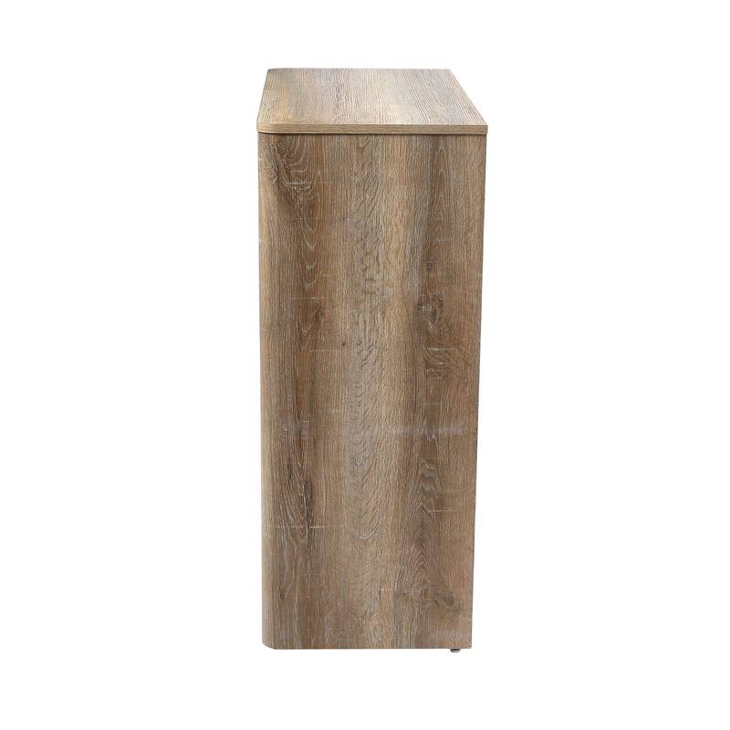 Console Table Shelf with 4 Square Cube Storage Compartments