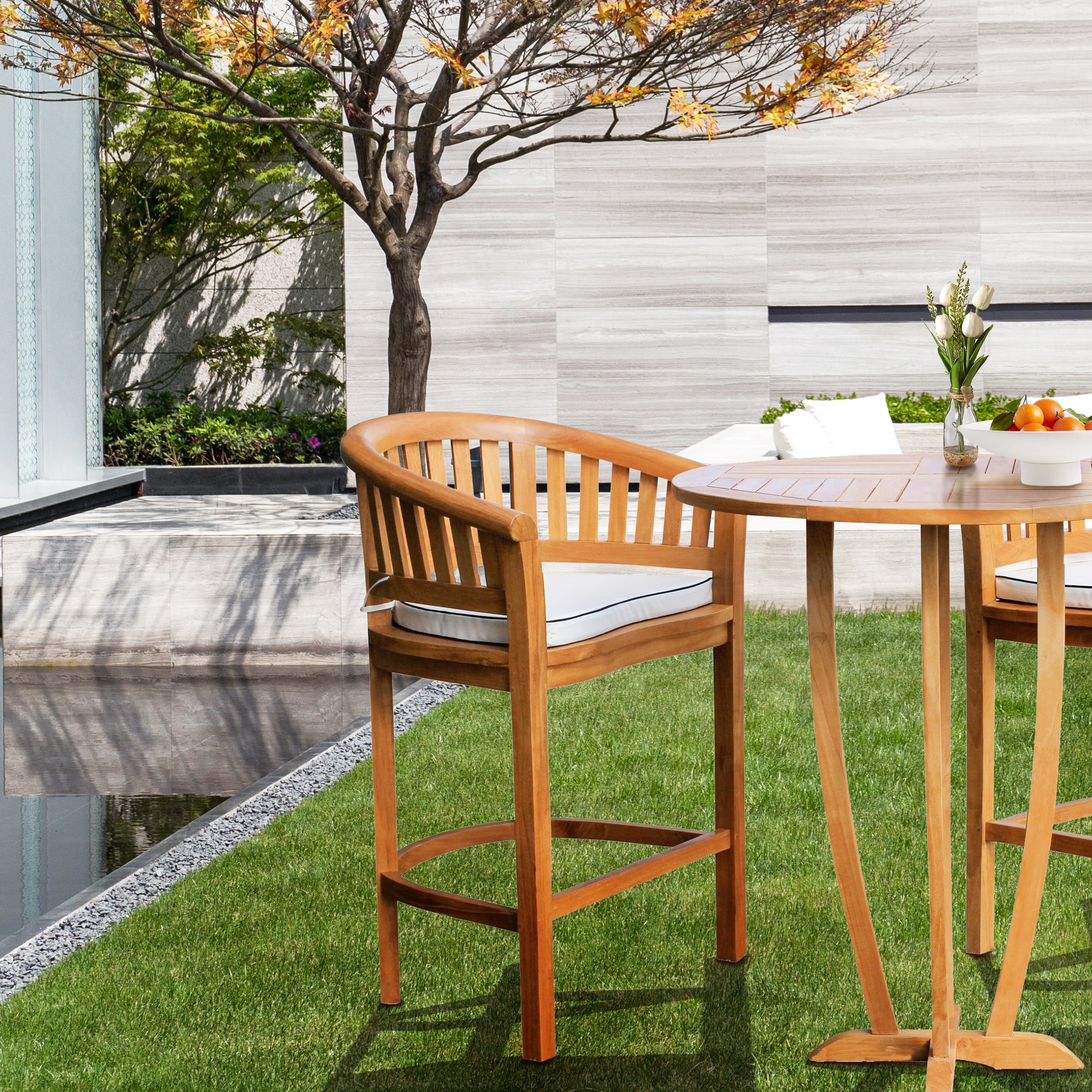 Teak sales chairs indoor